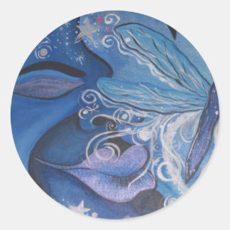 DrAgOnfLy MoOn Runder Aufkleber