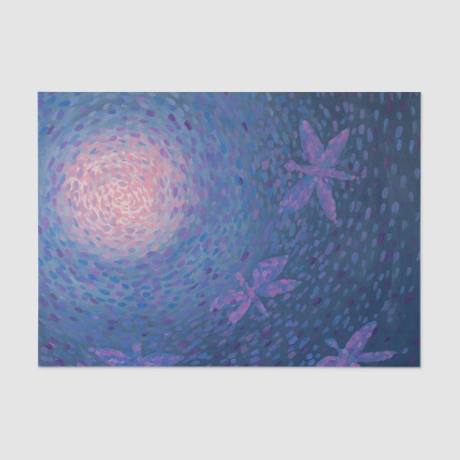 Dragonfly Moon Seidenpapier (Vorderseite)