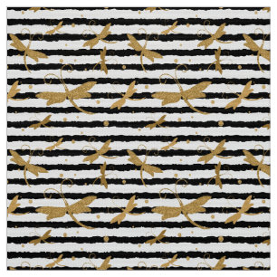 Dragonfly-Muster mit Glitzer-Effekt Stoff