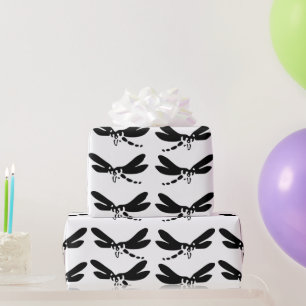 Dragonfly Natur Insekten Silhouette Art Geschenkpapier