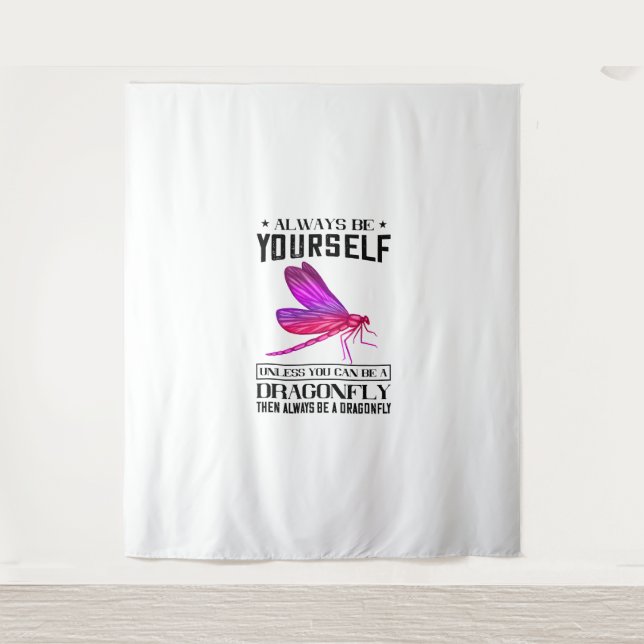 Dragonfly Natureinsekt sei immer selbst Dragonf Wandteppich (Vorderseite)