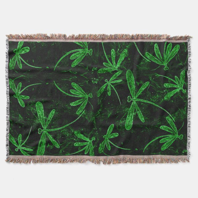 Dragonfly Neon Green Decke (Vorderseite)