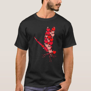 Dragonfly Niedliche Liebe Herz Tiere Paare Valenti T-Shirt