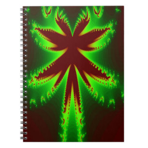 Dragonfly-Notebook in Flammen Notizblock