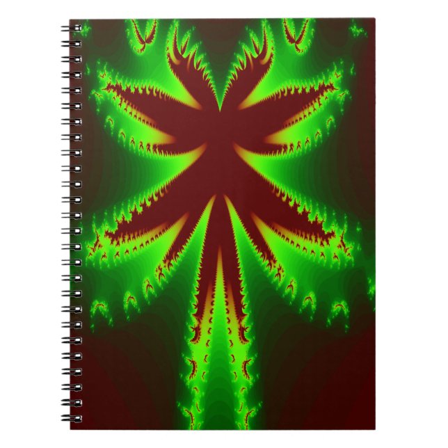 Dragonfly-Notebook in Flammen Notizblock (Vorderseite)