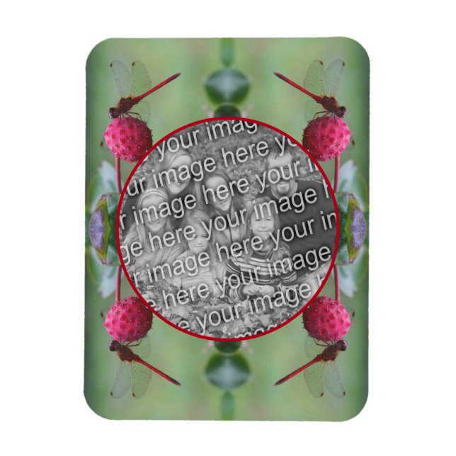 Dragonfly On Dogwood Frucht Gestalten Sie Ihr eige Magnet (Vertikal)