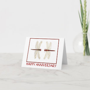 Dragonfly Pair Anniversary Card Karte