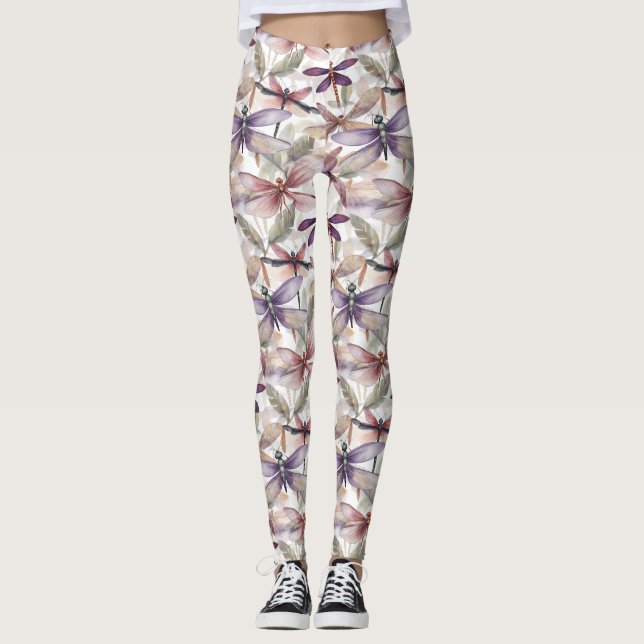 Dragonfly Pattern Leggings (Vorderseite)