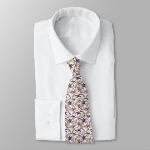 Dragonfly Pattern Necktie Krawatte