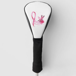 Dragonfly Pink Ribbon Brustkrebs Bewusstsein Golf Headcover