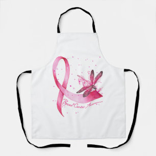 Dragonfly Pink Ribbon Brustkrebs Bewusstsein Schürze