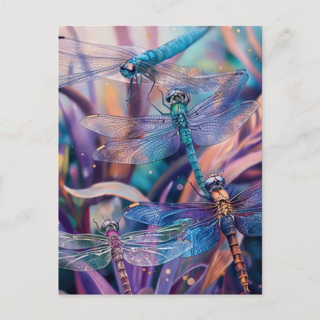 Dragonfly Postkarte (Vorderseite)