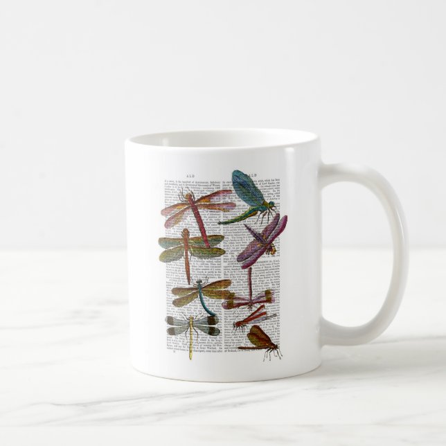 Dragonfly Print 3 Kaffeetasse (Rechts)