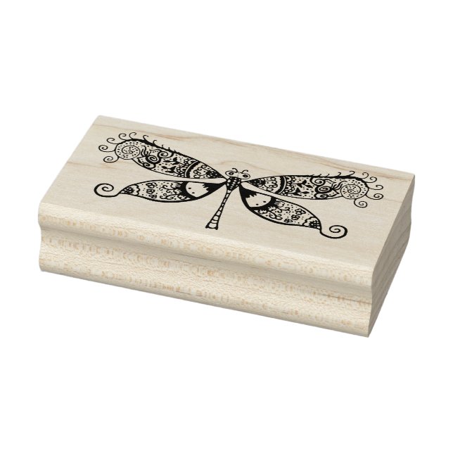 DRAGONFLY RUBBER BRIEFMARKE GUMMISTEMPEL (Stempel)