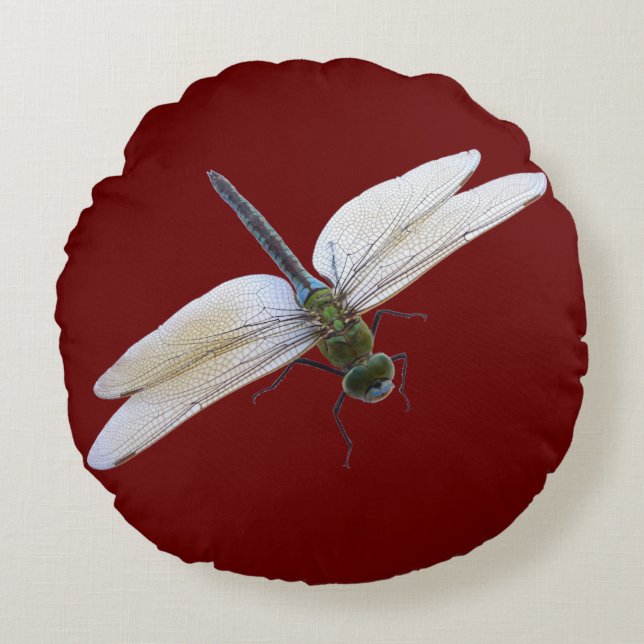Dragonfly Rundes Kissen (Vorderseite)