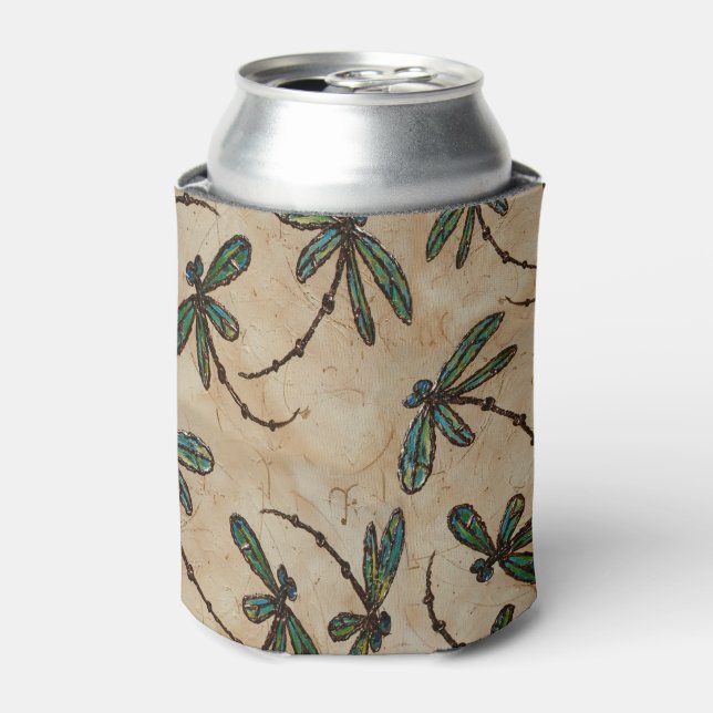 Dragonfly Rustikale Creme Dosenkühler (Kanne Vorderseite)