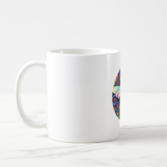 Dragonfly Schöne, bunt und verziert Kaffeetasse (Links)