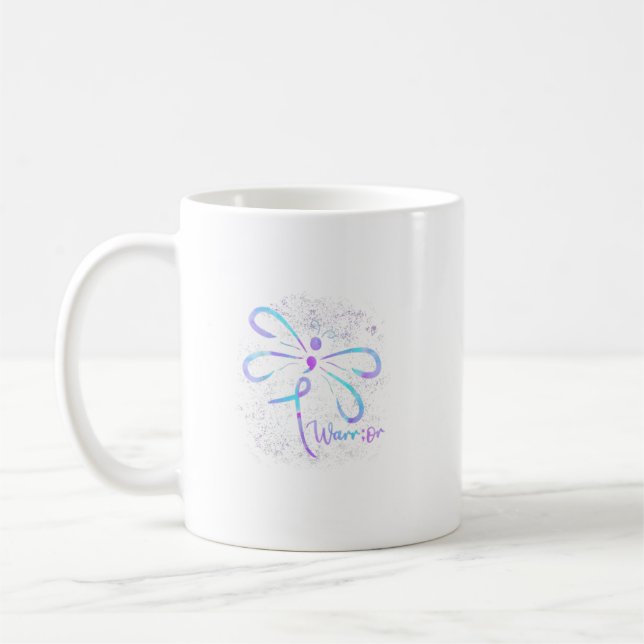 Dragonfly Semicolon Suizidprävention Bewusstsein O Kaffeetasse (Links)