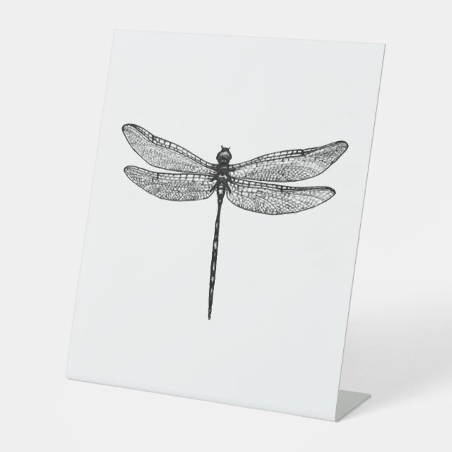 Dragonfly Sketch Sockelschild (Vorderseite)