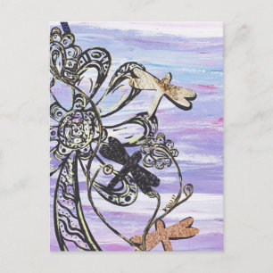 Dragonfly Sky Postcard Postkarte