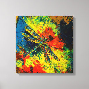 Dragonfly Stretched Canvas Print Leinwanddruck