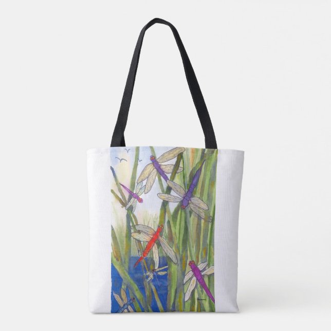 Dragonfly Summer Tote Bag (Rückseite)