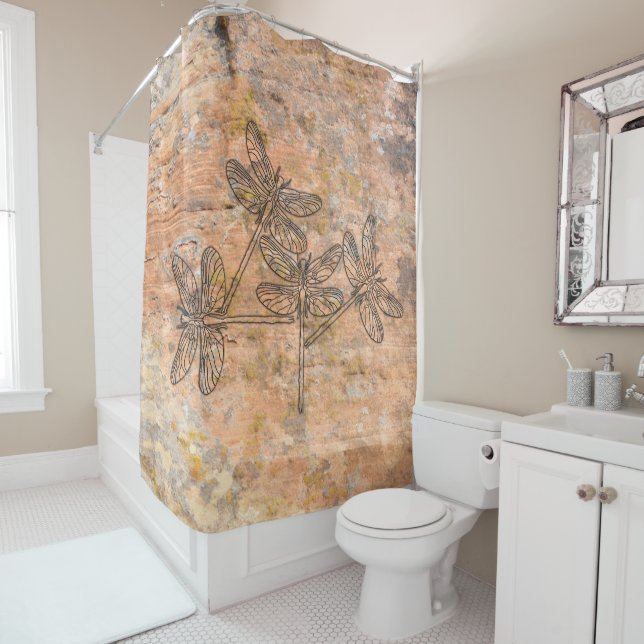 Dragonfly Talking Canyons, New Mexico Duschvorhang (Beispiel)