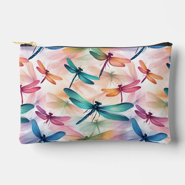 Dragonfly-Tanz Druckknopfdruck Nähtasche Zubehörtasche (Vorderseite)