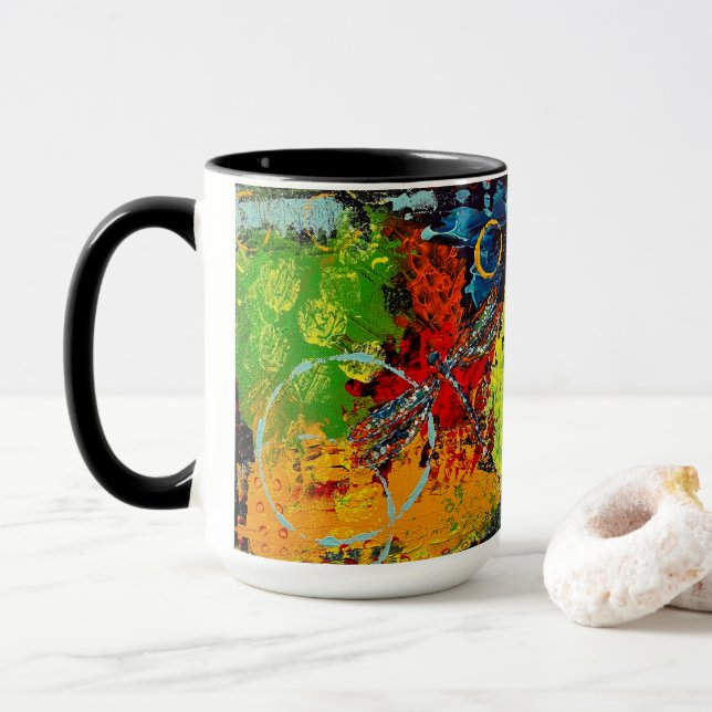 Dragonfly-Tasse Tasse (Mit Donut)