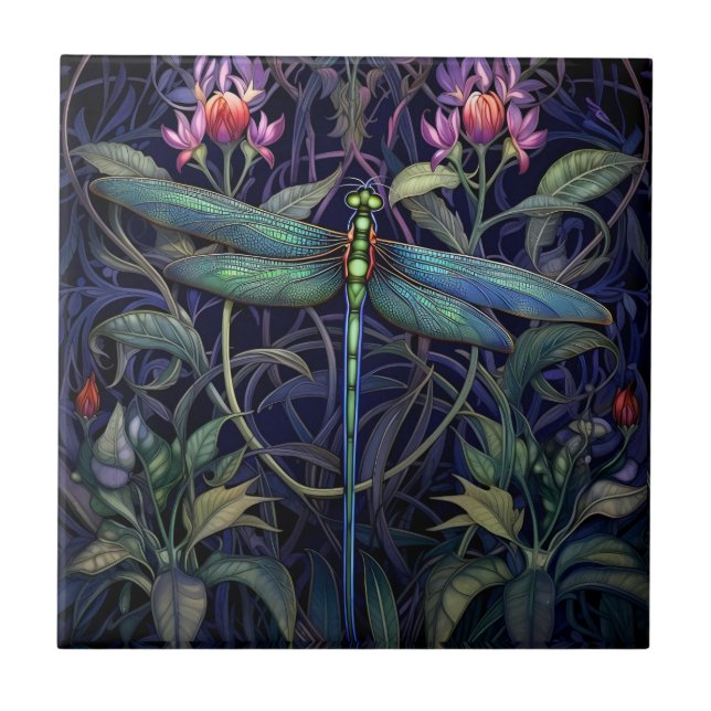 Dragonfly-Tile (Swamp-Sammlung) Fliese (Vorderseite)