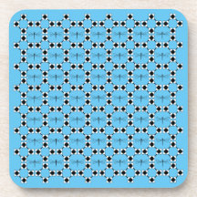 Dragonfly - Untersetzer aus blauem hartem Kunststo