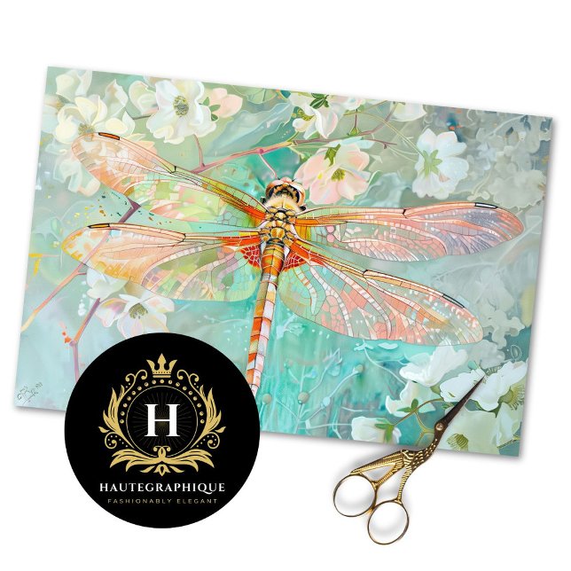 Dragonfly Vintag Floral Decoupage Seidenpapier (Von Creator hochgeladen)