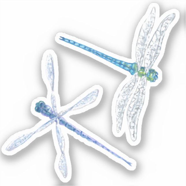 Dragonfly Vinyl Stickers Aufkleber (Vorderseite)