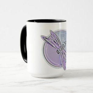 Dragonfly W Lila Tasse