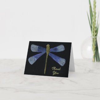Dragonfly Watercolor Painting Illustration Custom Dankeskarte
