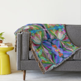 Dragonfly Wildblume Garden Abstrakt Decke
