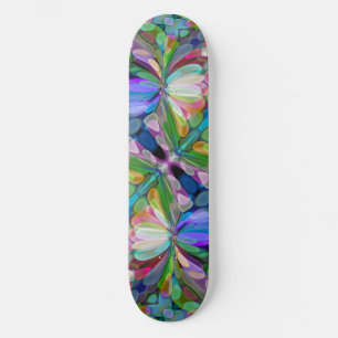 Dragonfly Wildblume Garden Abstrakt Skateboard