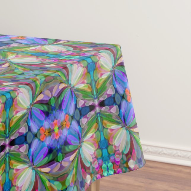 Dragonfly Wildblume Garden Abstrakt Tischdecke (Beispiel)