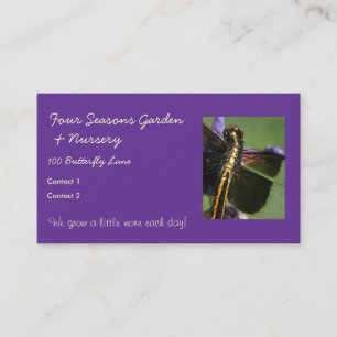 Dragonfly Wings-Choose Hintergrundfarbe! Visitenkarte