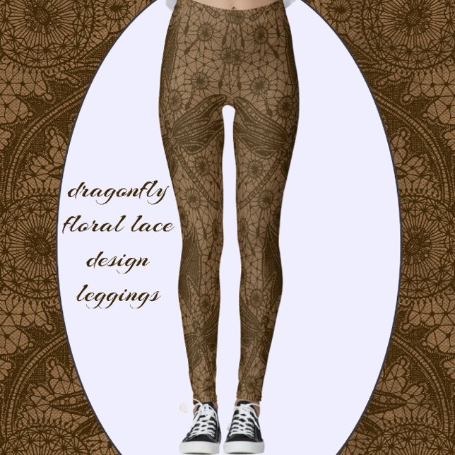 Dragonfly Wings Extravaganter Blumentraum Leggings (Von Creator hochgeladen)