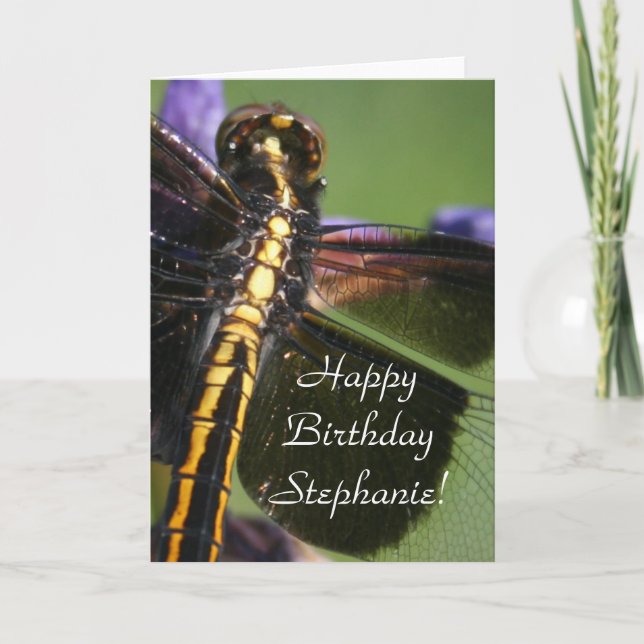 Dragonfly Wings Karte (Vorderseite)