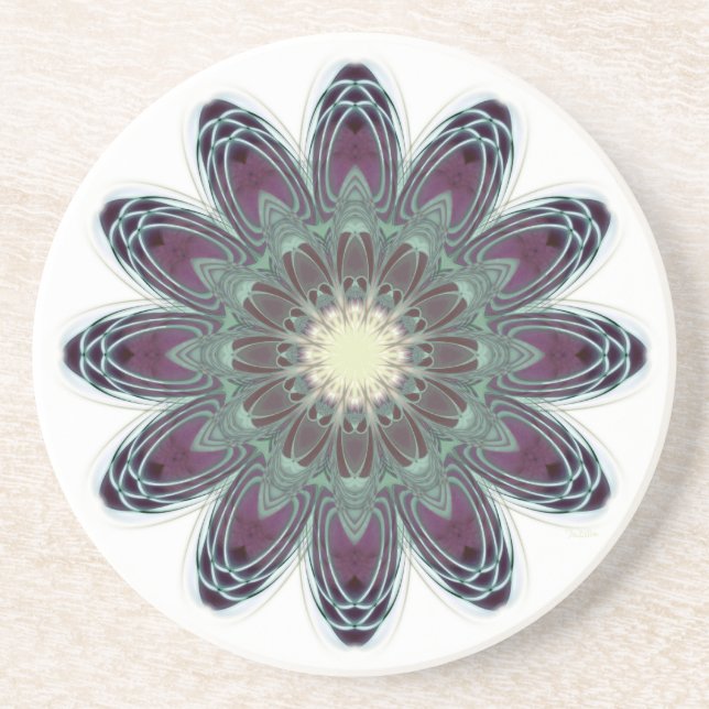 Dragonfly Wings Mandala Getränkeuntersetzer (Vorne)