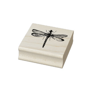 Dragonfly Wood Art Briefmarke Gummistempel
