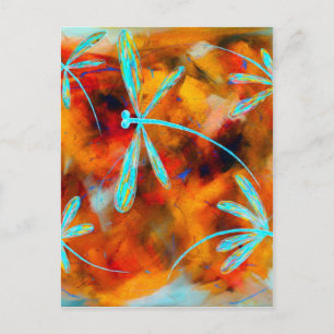 Dragonfly-Wüste Flit Postkarte