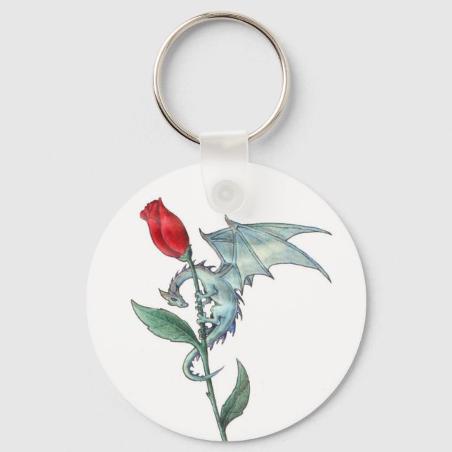 Dragonrose-Schlüsselanhänger Schlüsselanhänger (Vorderseite)