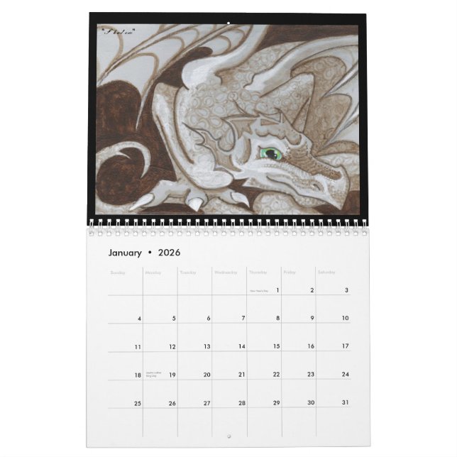 Dragons 2011 Fantasy Art Kalender Großaugenmalerei (Jan 2026)