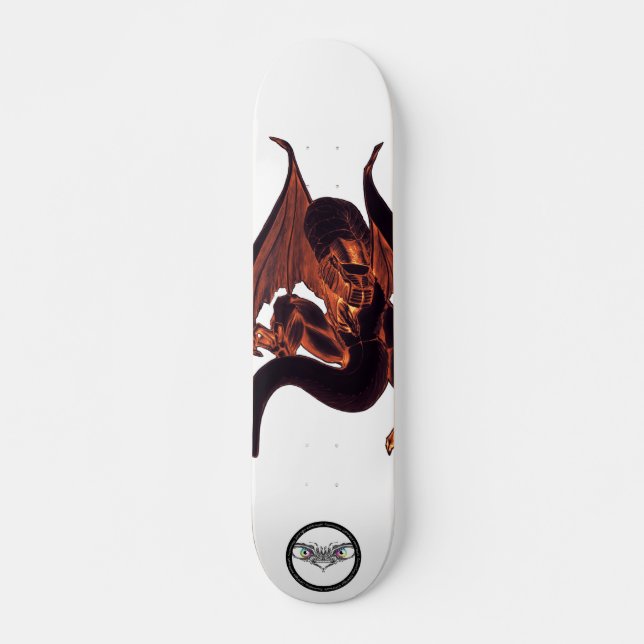 Dragon's atemberaubende dunkle Skin-Illustration Skateboard (Vorne)