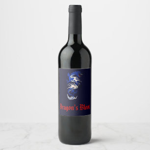 Dragon's Blood Bottle Label Weinetikett