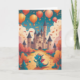 Dragon's Confetti Castle Bash Karte