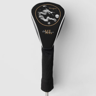 Dragons & Crystal Dragon Lore / mit Monogramm Drac Golf Headcover